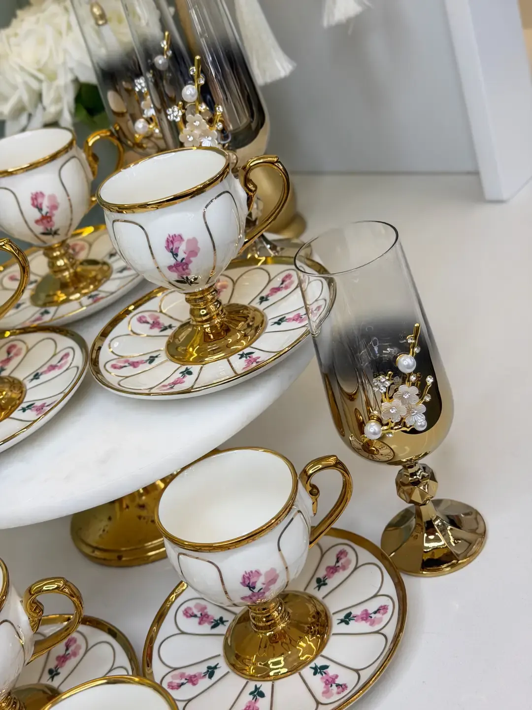 18 Parça 6 Kişilik Luxury Kahve Sunum Seti — görsel 3
