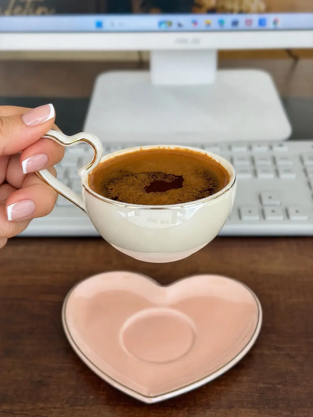 Purelove 6lı Porselen Türk Kahvesi Fincanı — görsel 4
