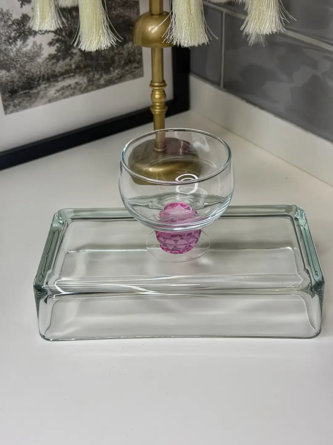 Kristal Ayaklı Derin Baton Cam Sunum — görsel 4