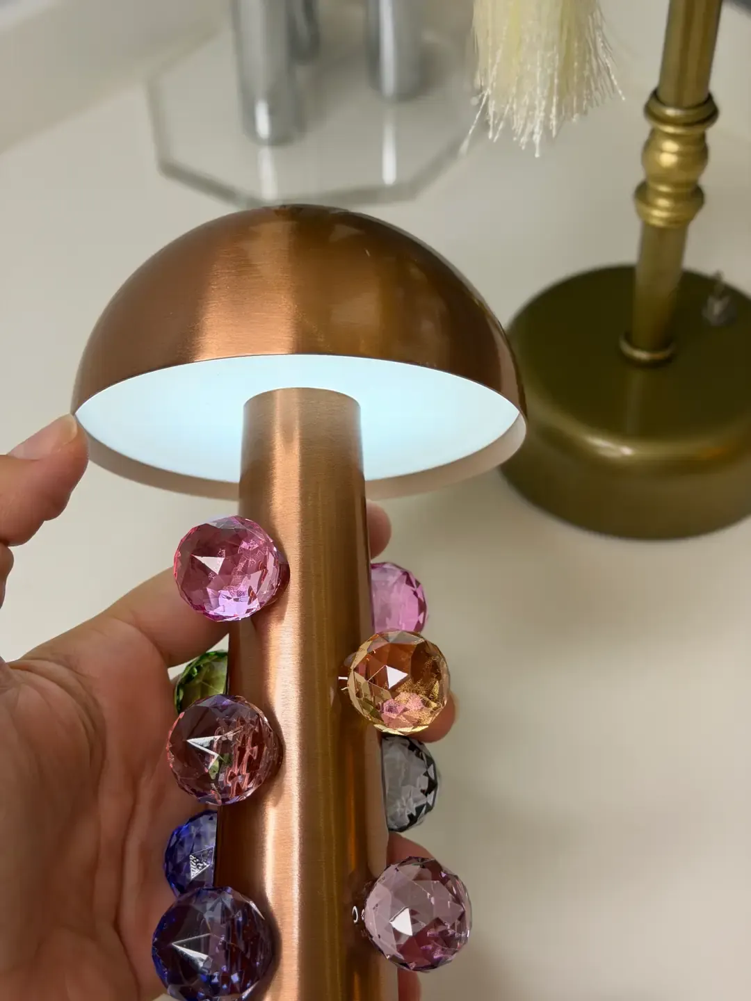 Kristal Taşlı Bronz Led — görsel 3