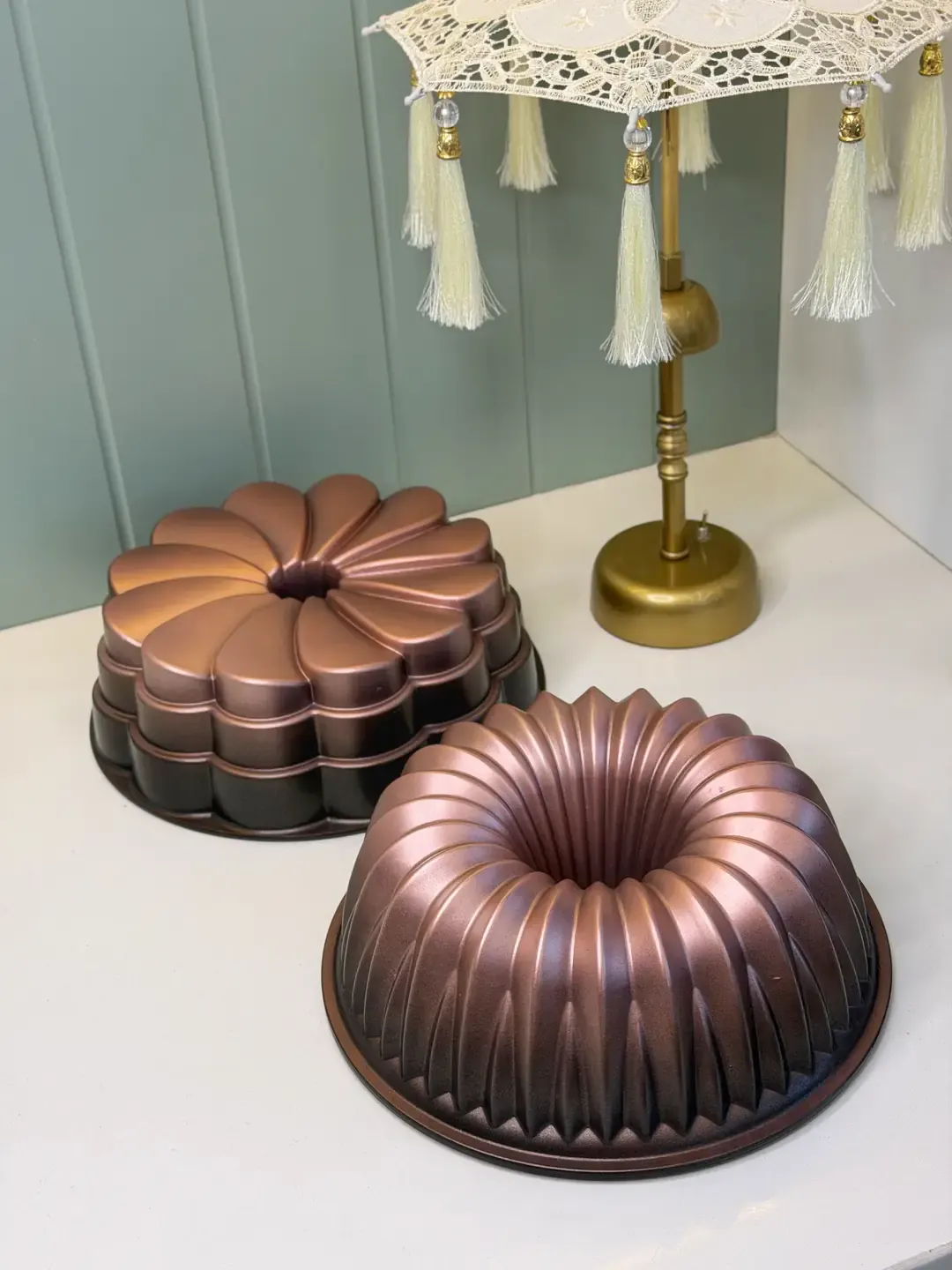 Crown Çiçek Model Döküm Kek Kalıbı — görsel 3