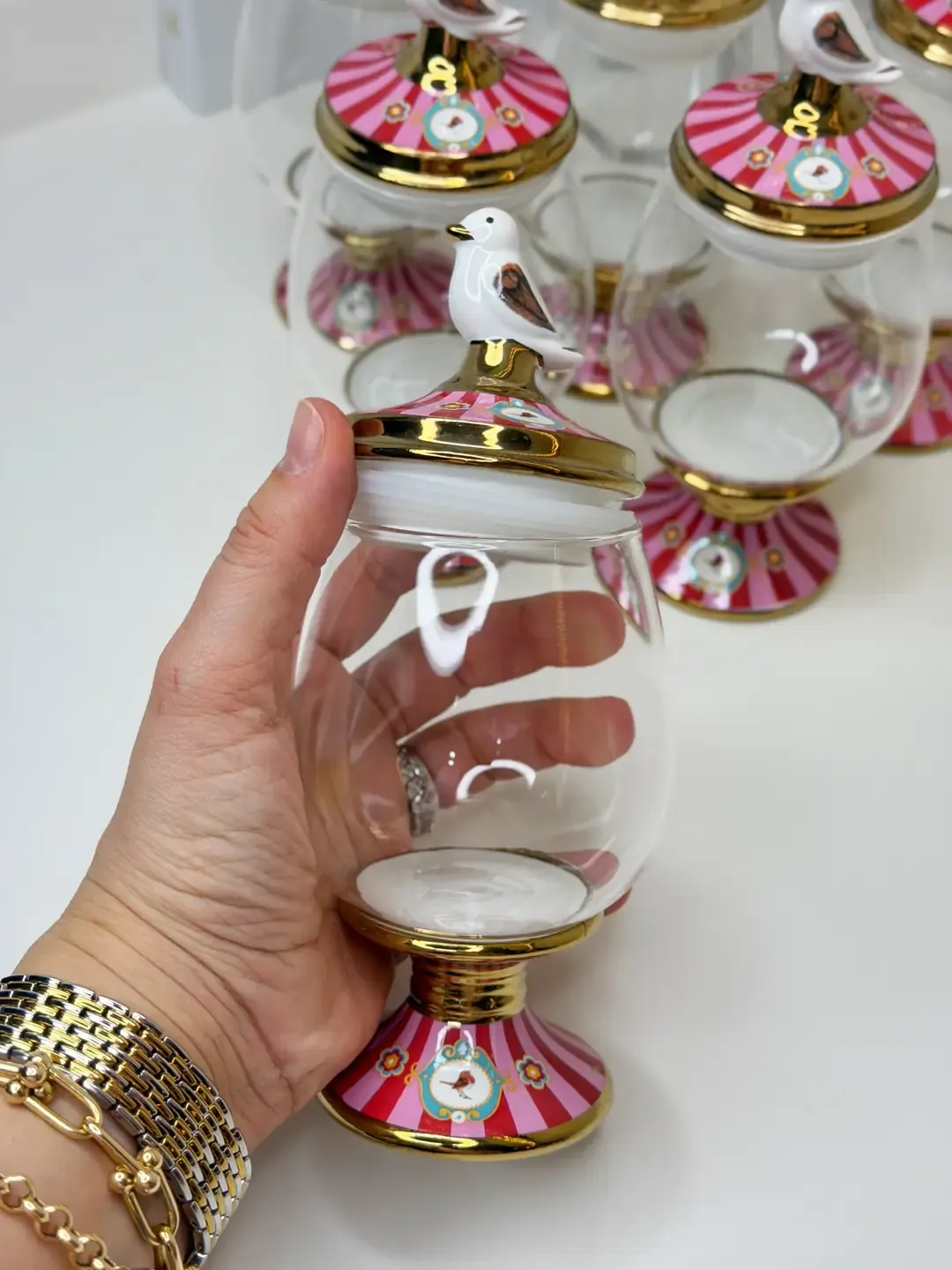Lenora 6lı Kavanoz Set Şekerlik/Baharatlık — görsel 4