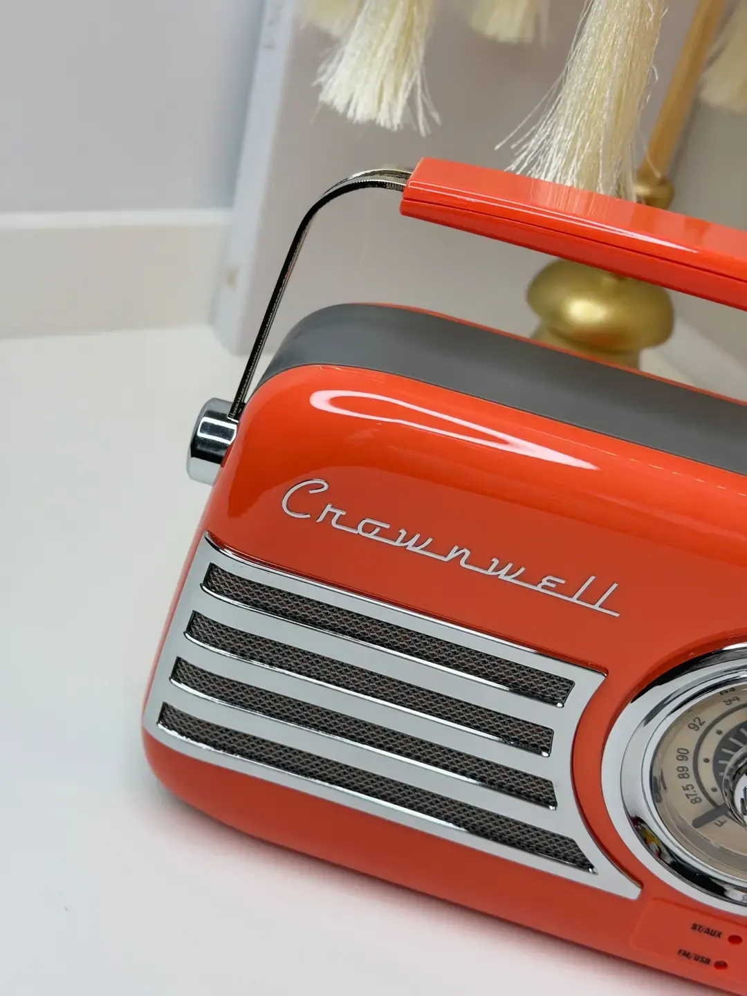 Turuncu Retro Radyo (Bluetooth - Usb - Şarjlı) — görsel 3