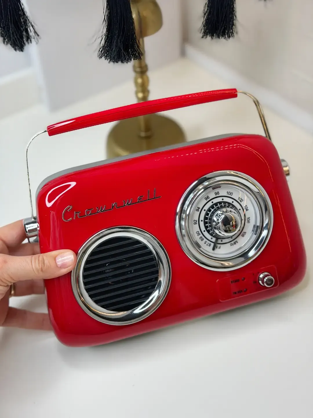 Kırmızı Retro Radyo (Usb - Bluetooth - Şarjlı) — görsel 2