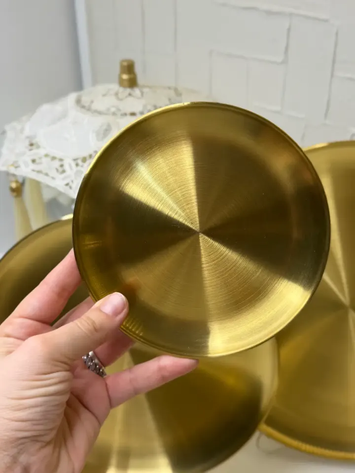 14 cm Gold Mini Sunum Tabağı