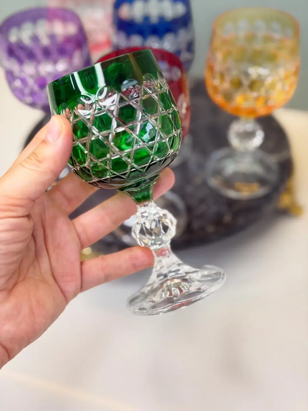 6lı Bohemia Kristal Claudıya Bardak Liam — görsel 2