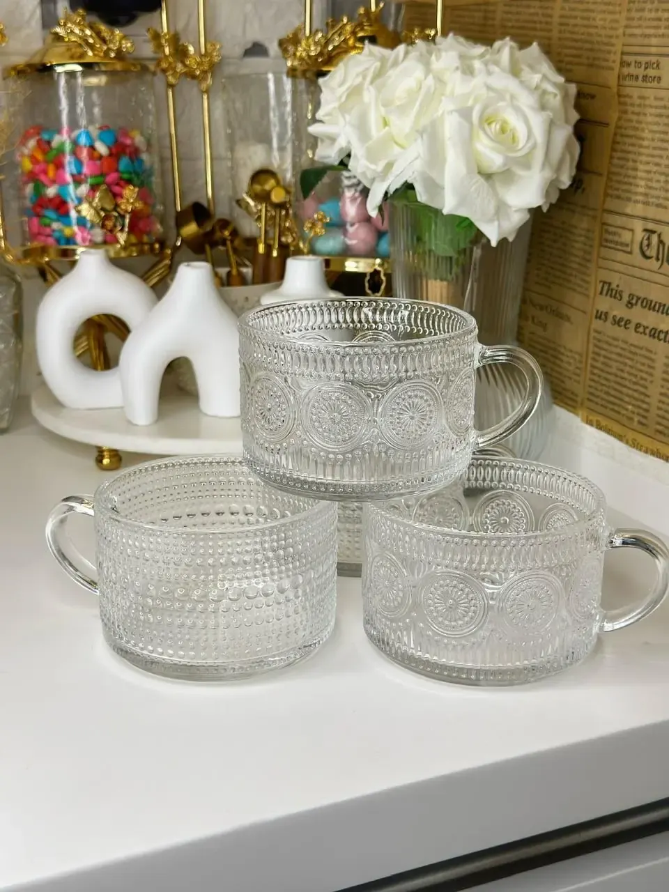 4 lü Cam Kase / Cup — görsel 2