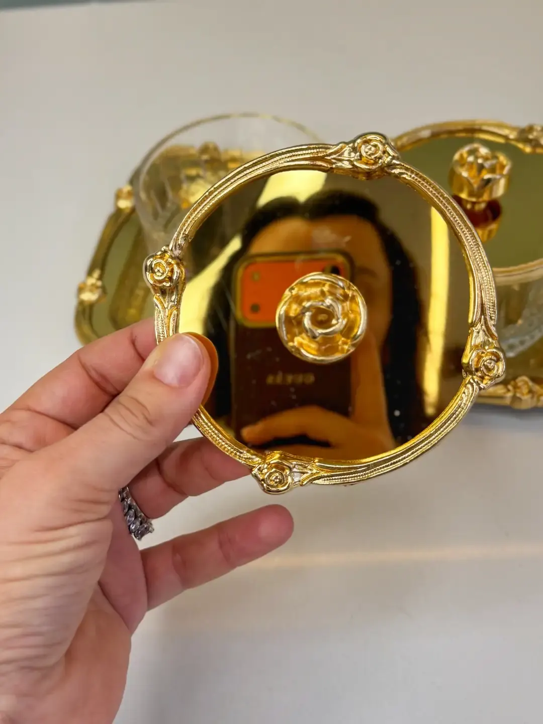 Gold Gül Detaylı 3lü Tepsili Sunum — görsel 5