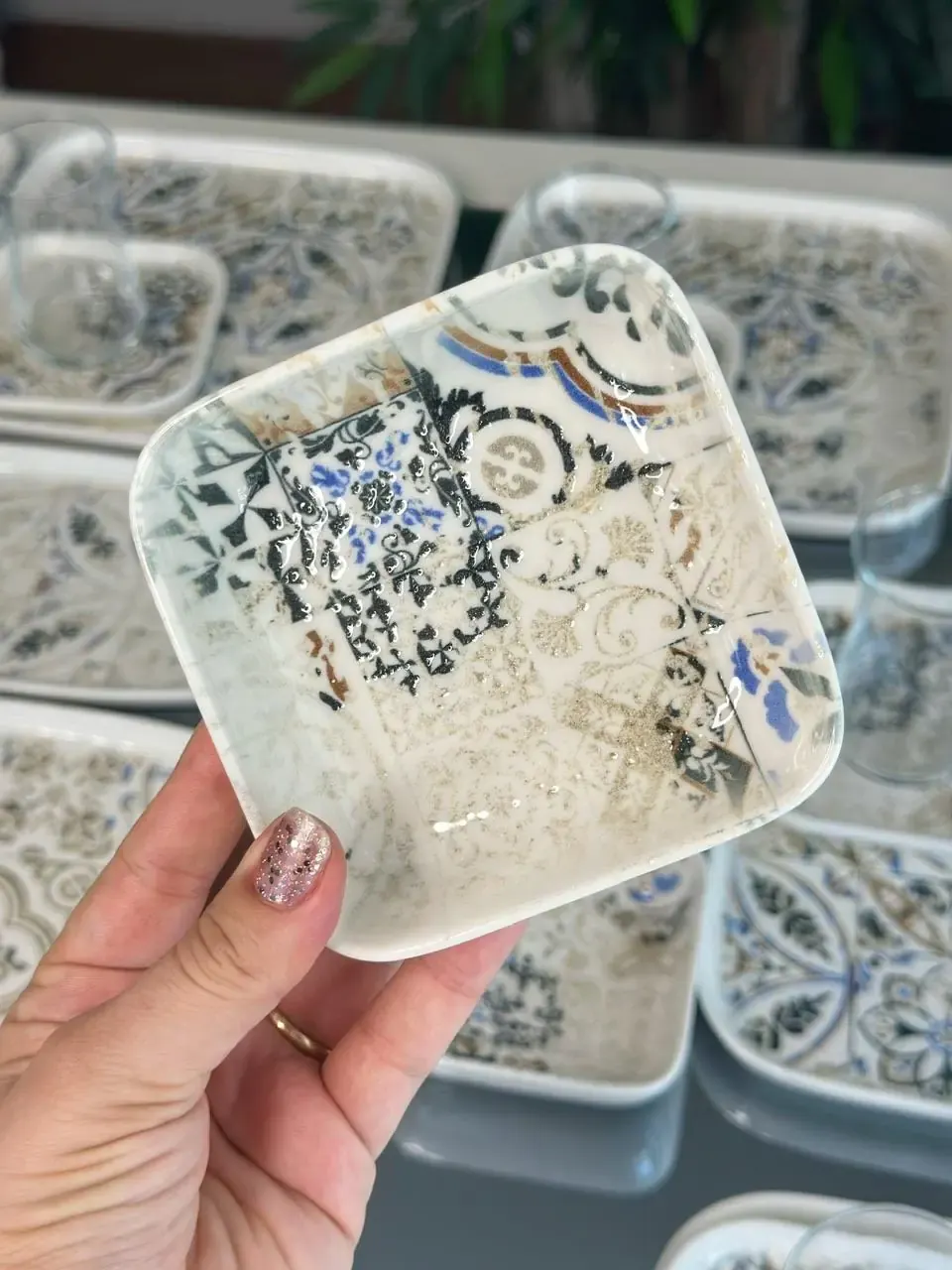 Etnik 29 Parça Porselen Kahvaltı Takımı — görsel 4