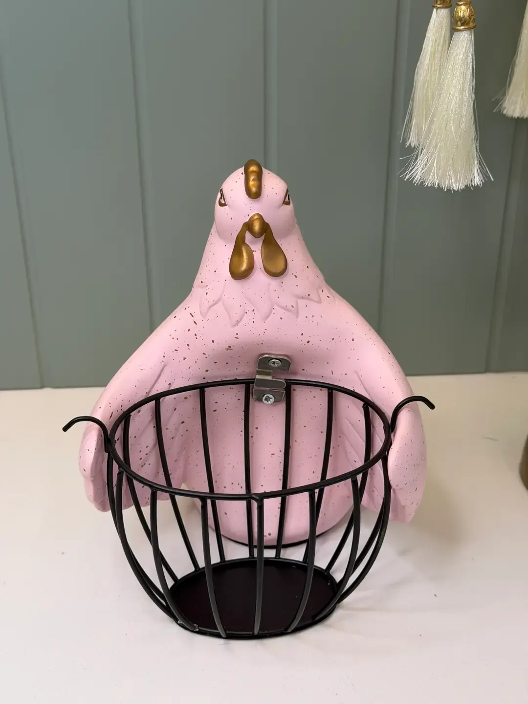 Ferforje Sepetli Yumurtalık Pembe — görsel 3