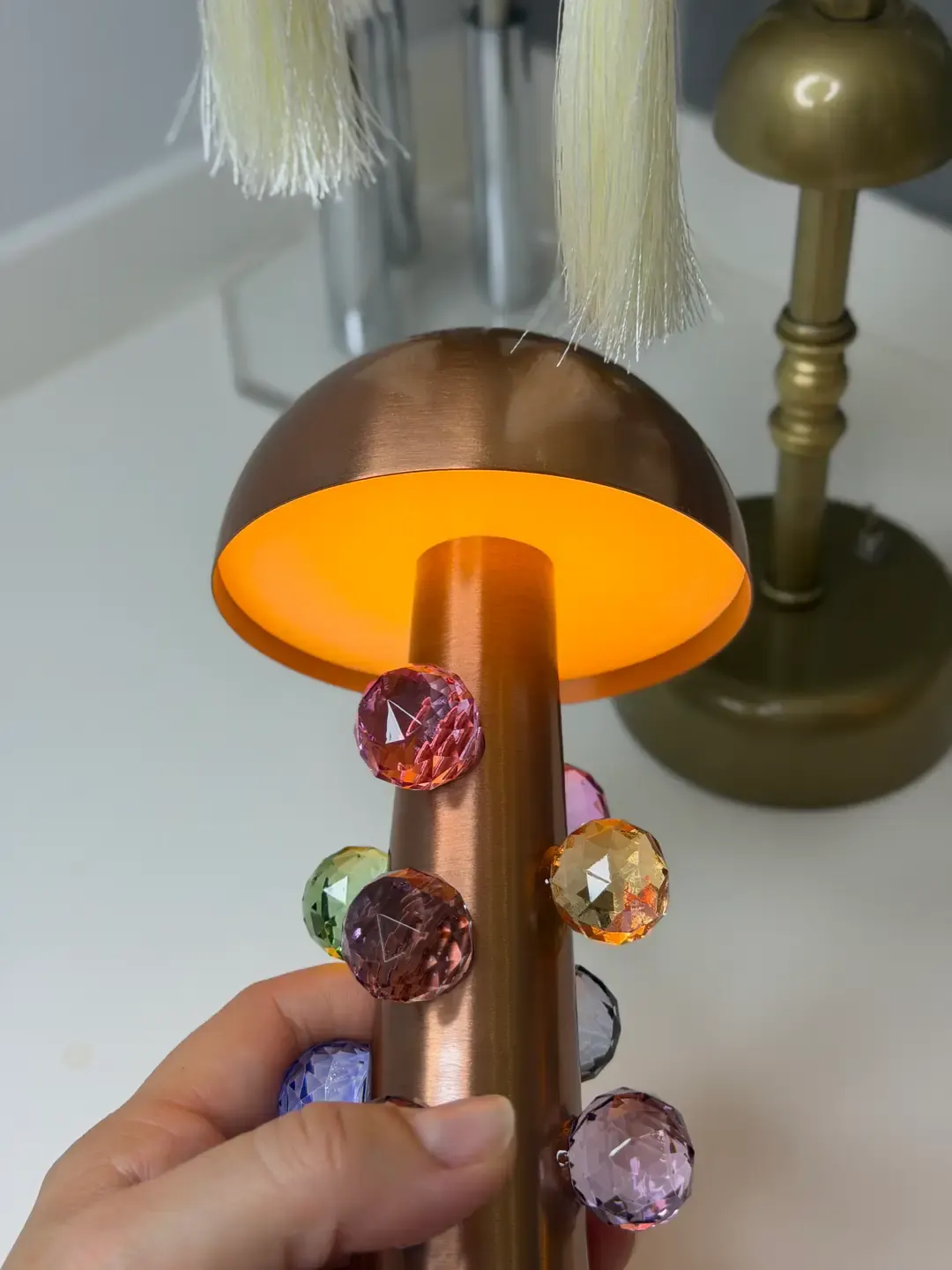Kristal Taşlı Bronz Led — görsel 4