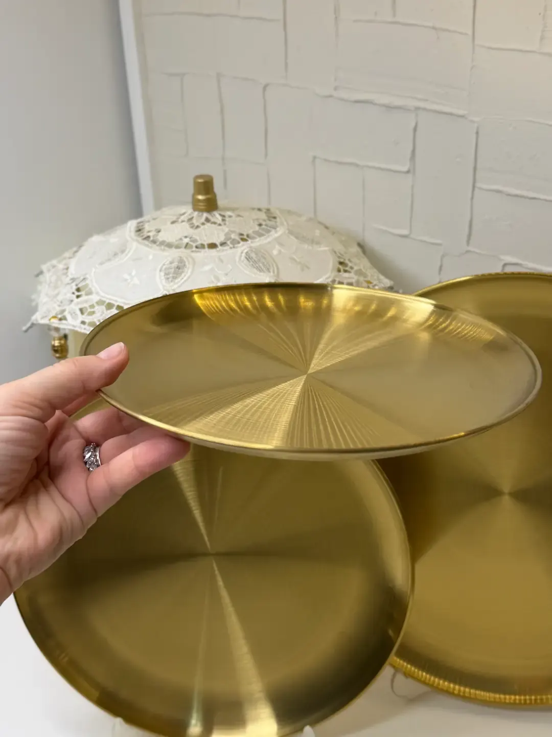 23 cm Gold Kahvaltı Tabağı — görsel 2