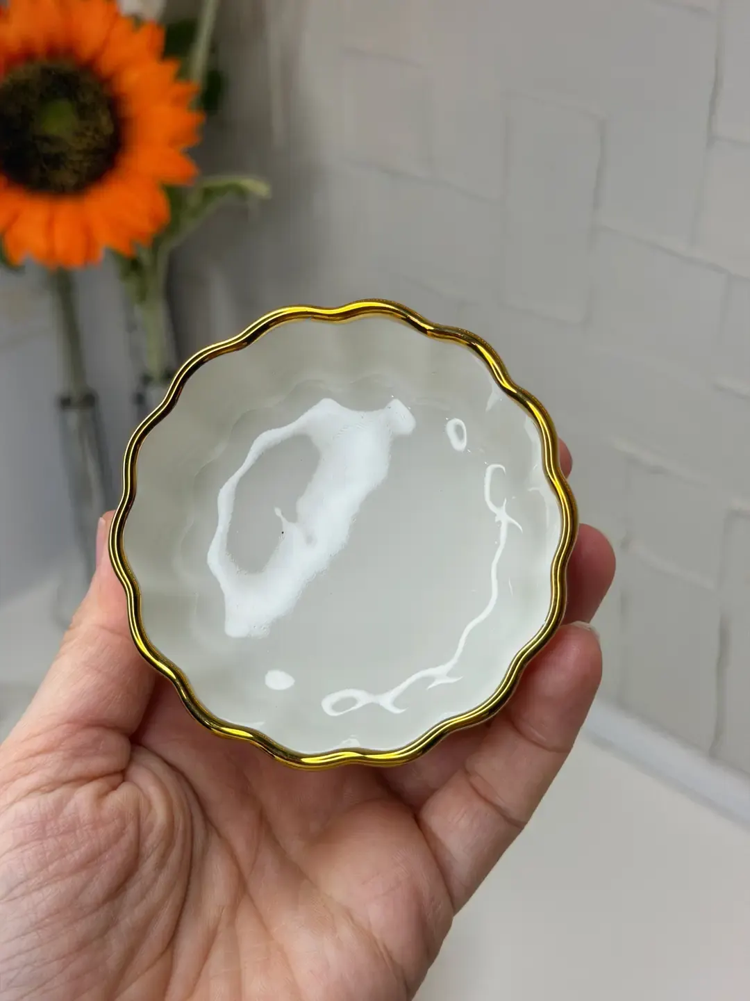 Manolya 6lı Porselen Kapaklı Kahvaltılık / Reçellik — görsel 3