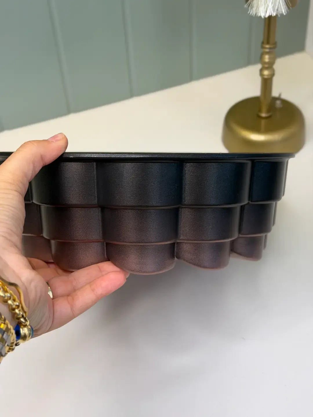 Crown Çiçek Model Döküm Kek Kalıbı — görsel 2