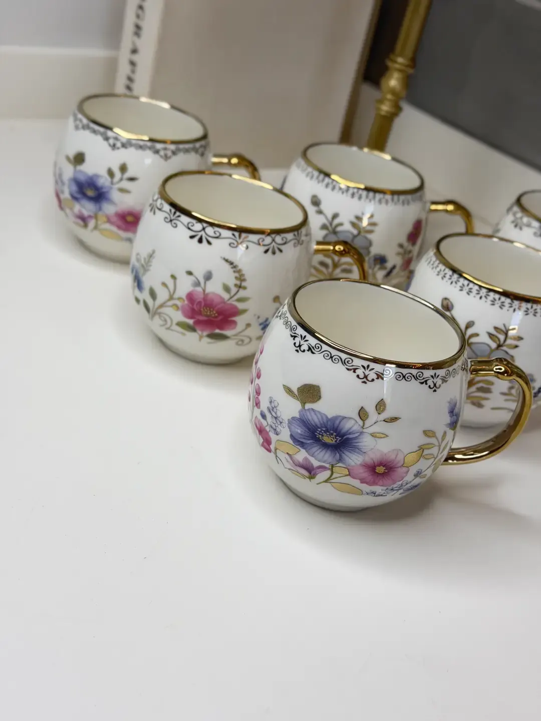 6lı Çiçekli Top Kupa — görsel 2