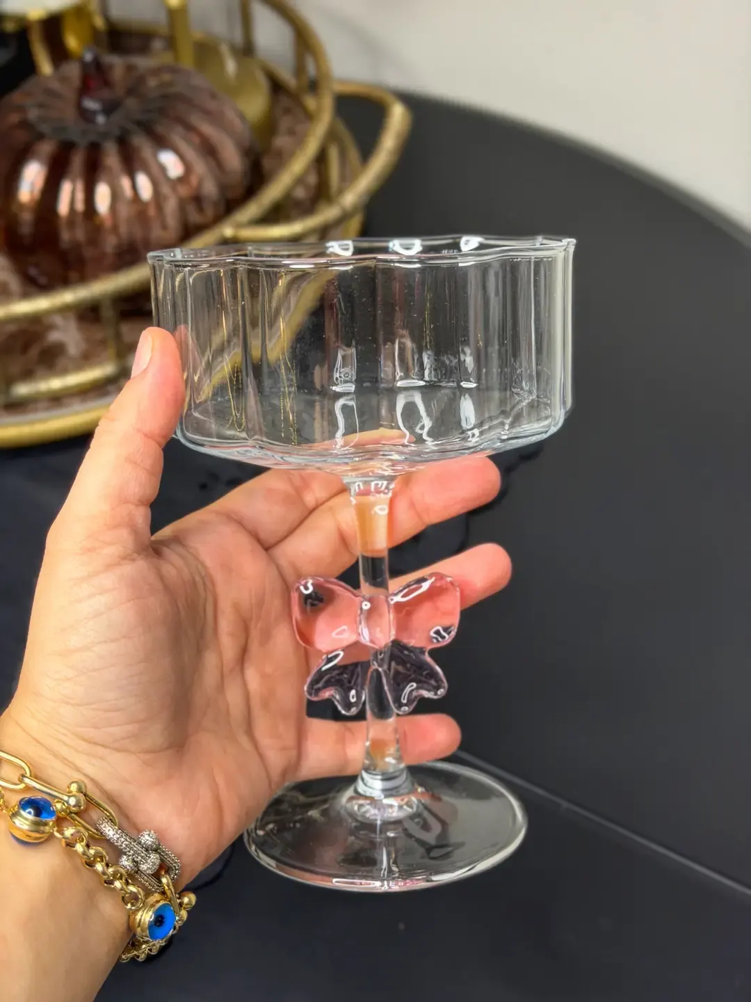 4lü Büyük Boy Fiyonk Ayaklı Kase — görsel 3