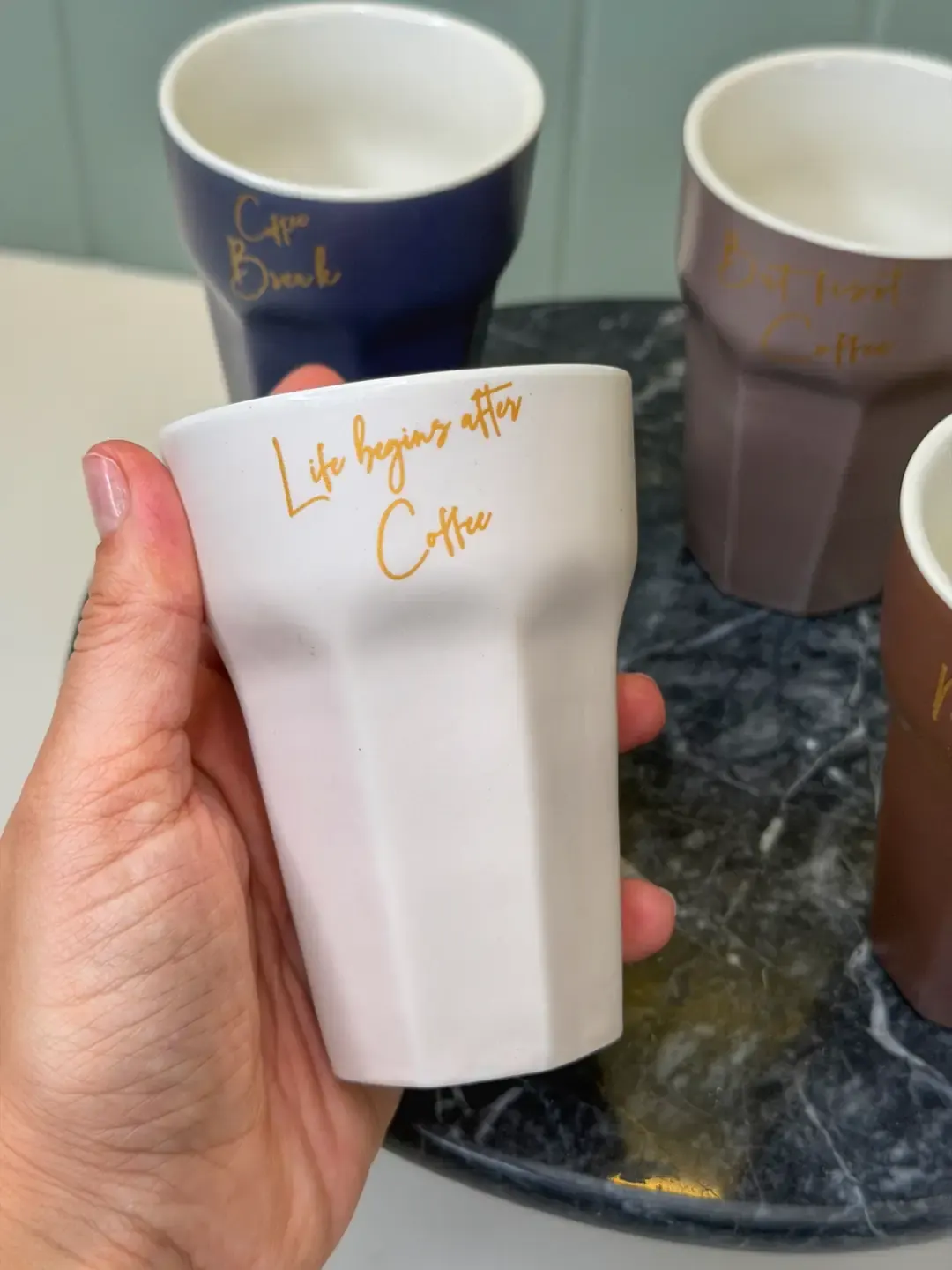 4lü Bohem Büyük Boy Kahve / Çay Bardağı — görsel 3