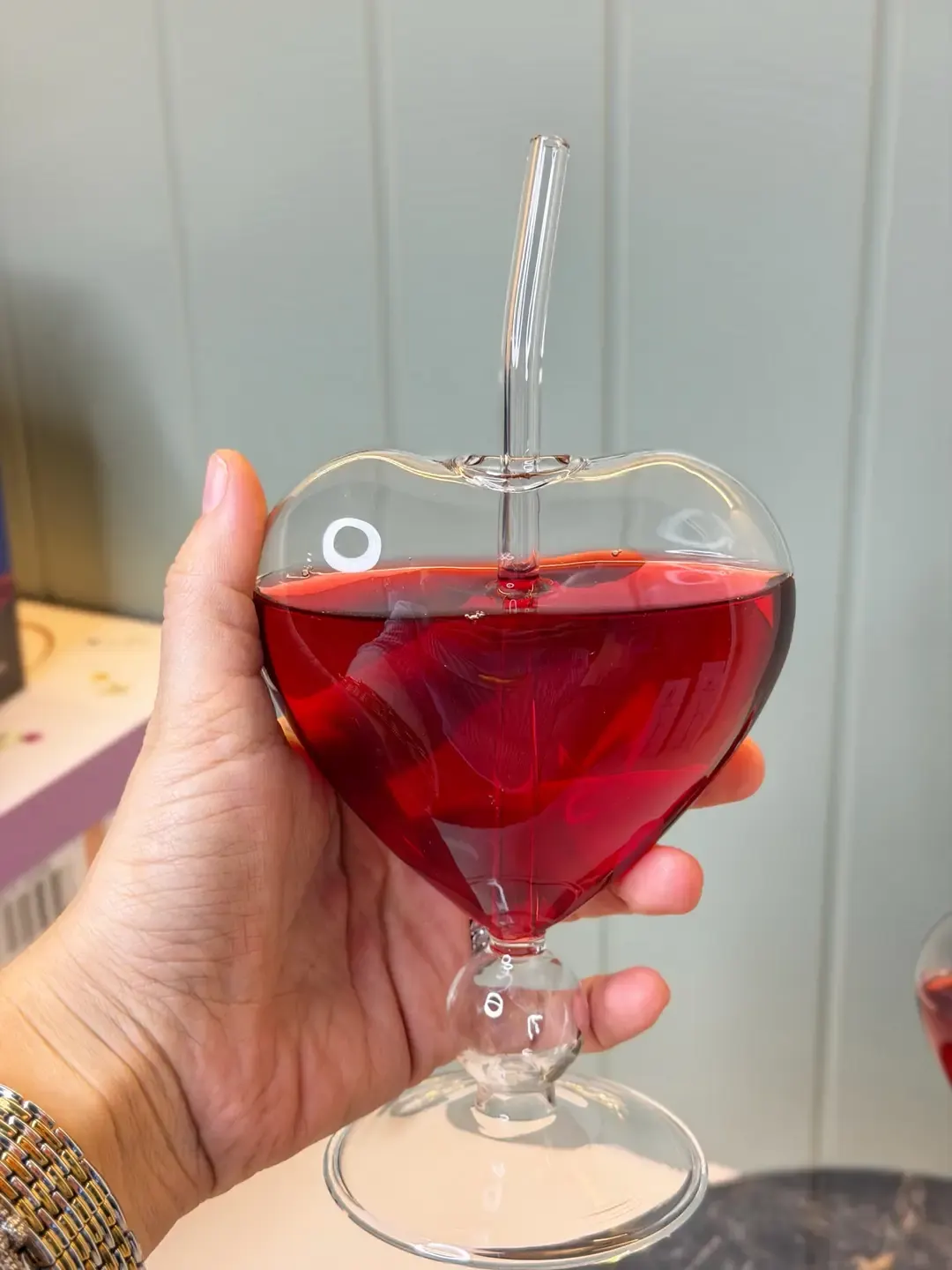 2li Kalp Bardak & Pipet — görsel 3