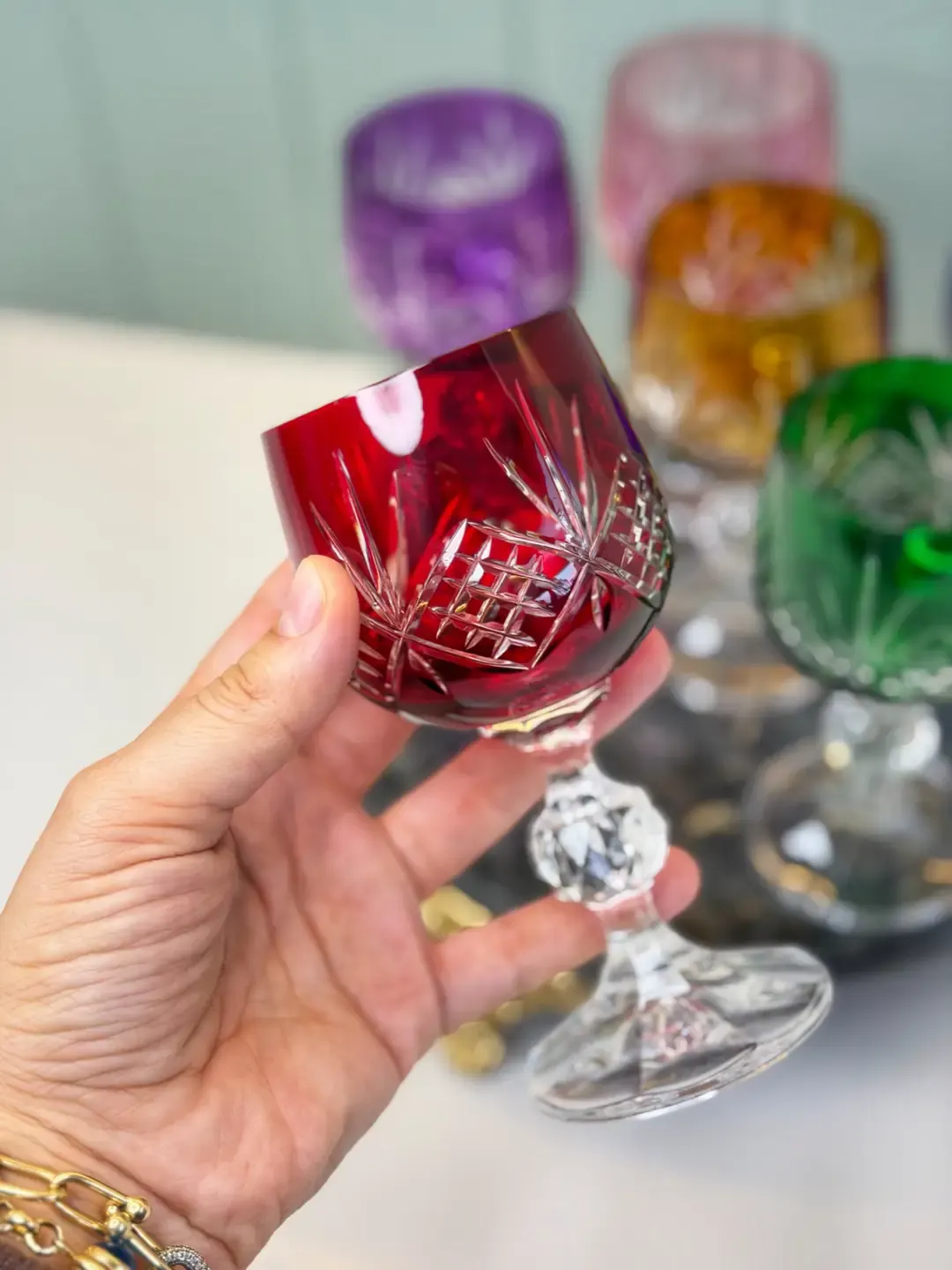 6'Lı Bohemia Kristal Claudıya Bardak Light — görsel 4