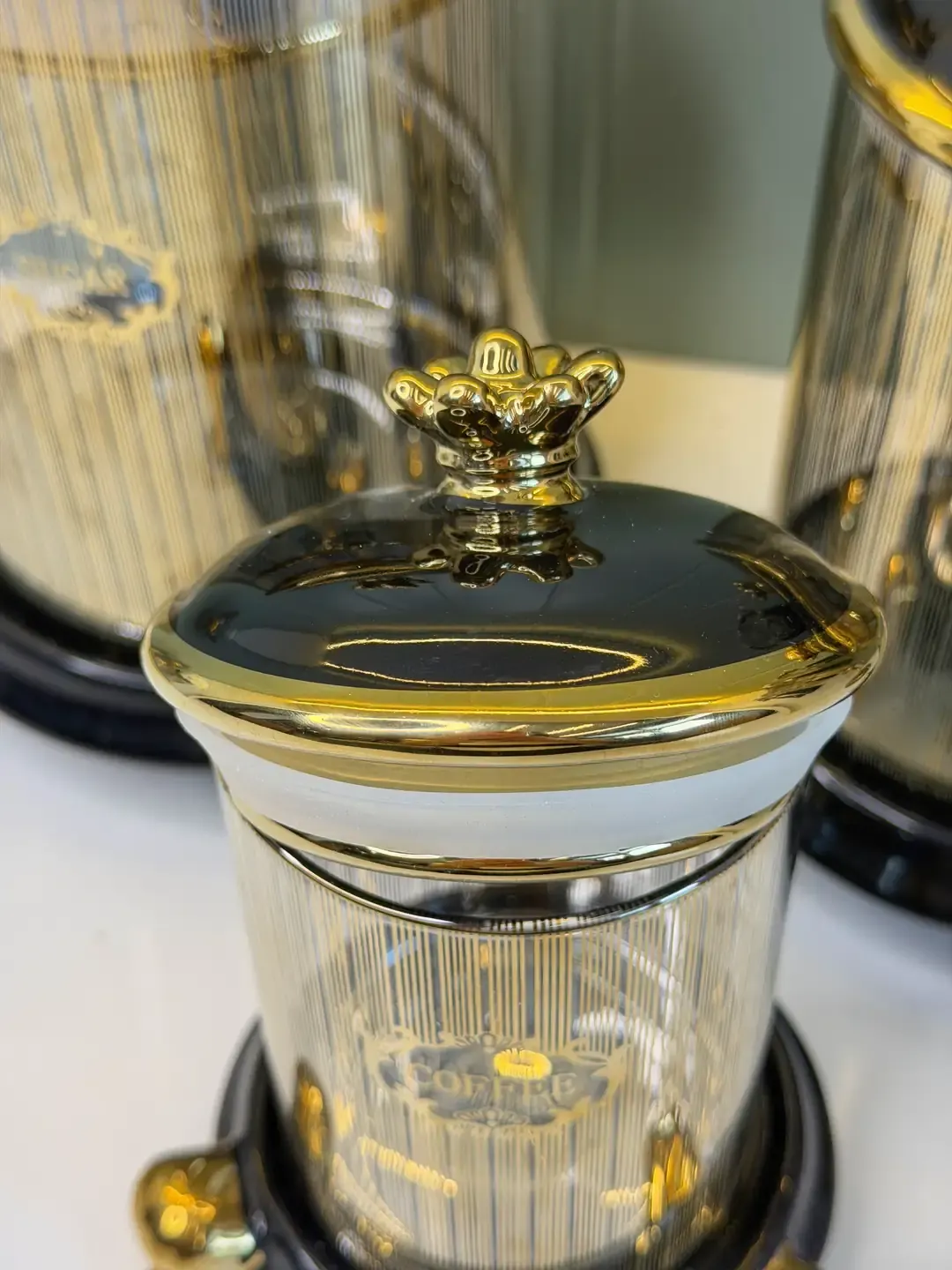 3lü Luxury Cam Kavanoz Siyah — görsel 4