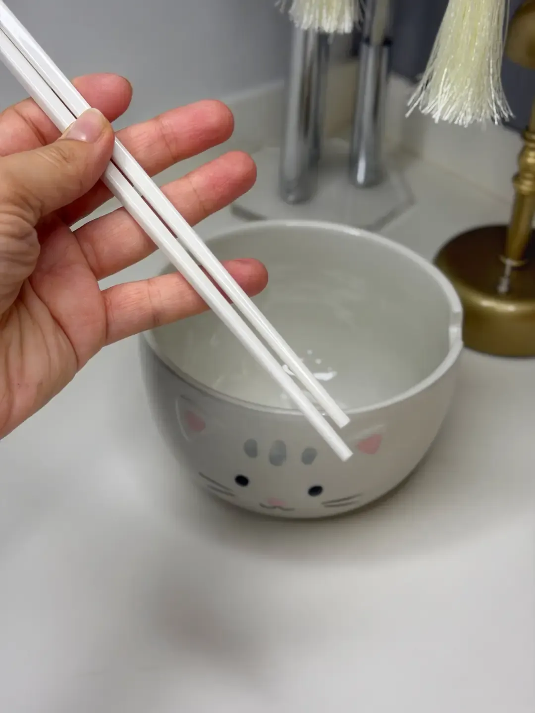 Kedi Figürlü Noodle Kasesi — görsel 2