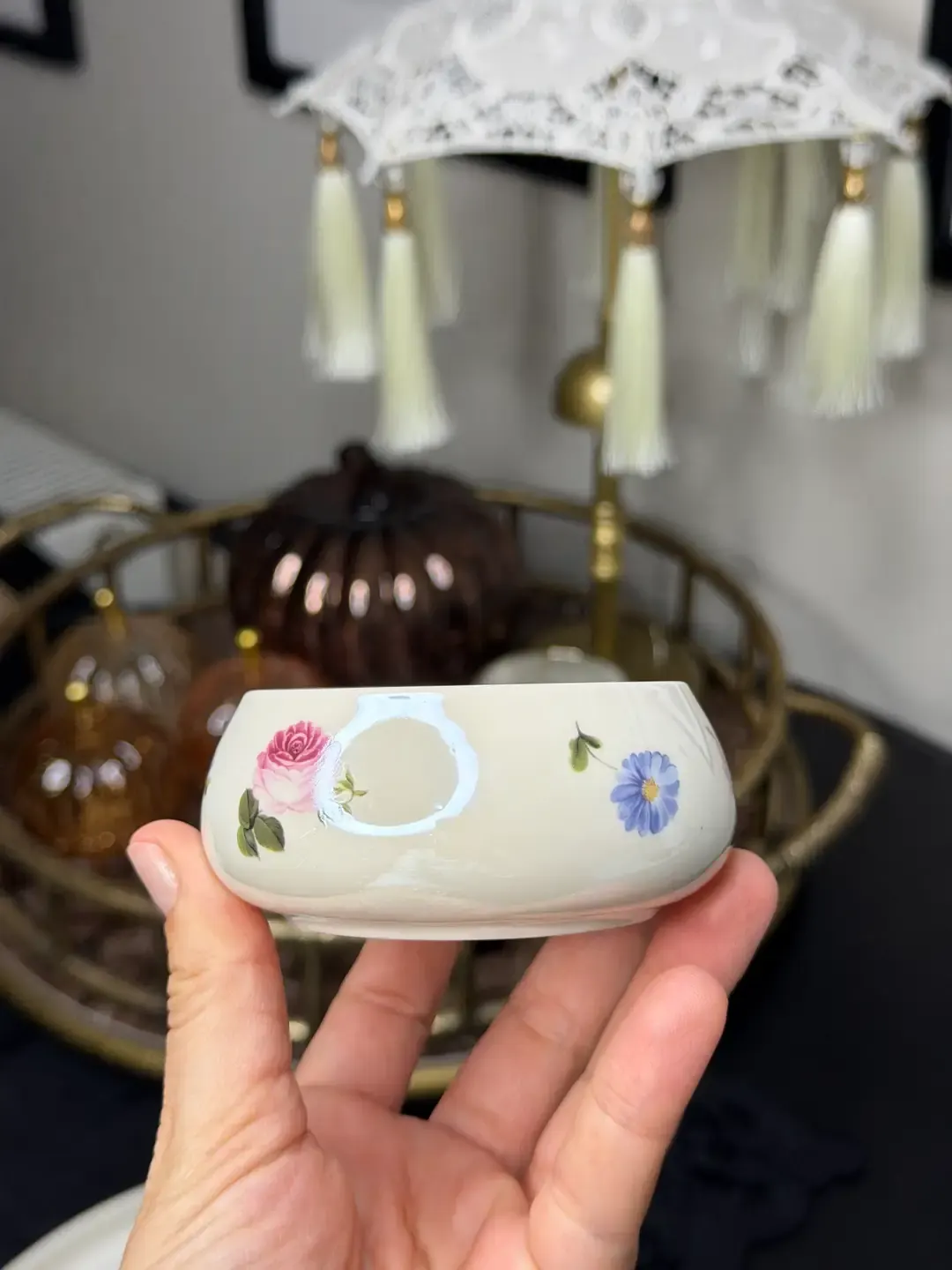 Pretty 5li Kase / Porselen Tabak — görsel 3