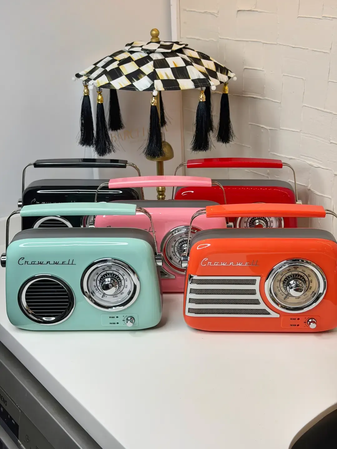 Siyah Retro Radyo (Usb - Bluetooth - Şarjlı) — görsel 2