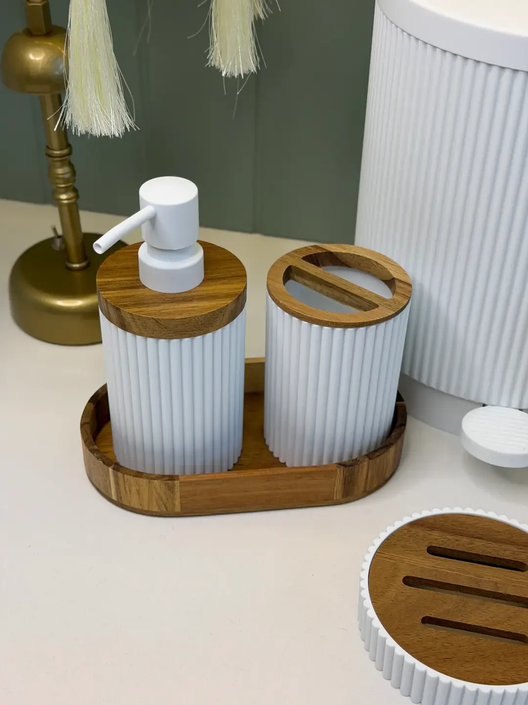 Pinka Banyo Seti (Beyaz) — görsel 2