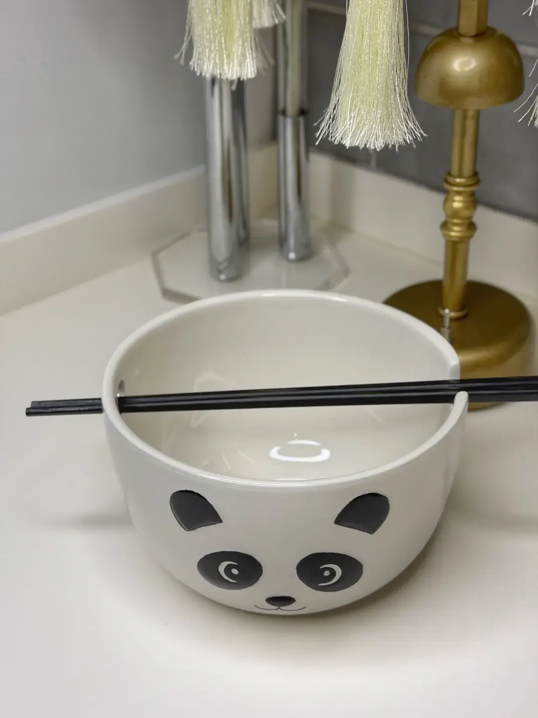 Panda Figürlü Noodle Kasesi — görsel 2