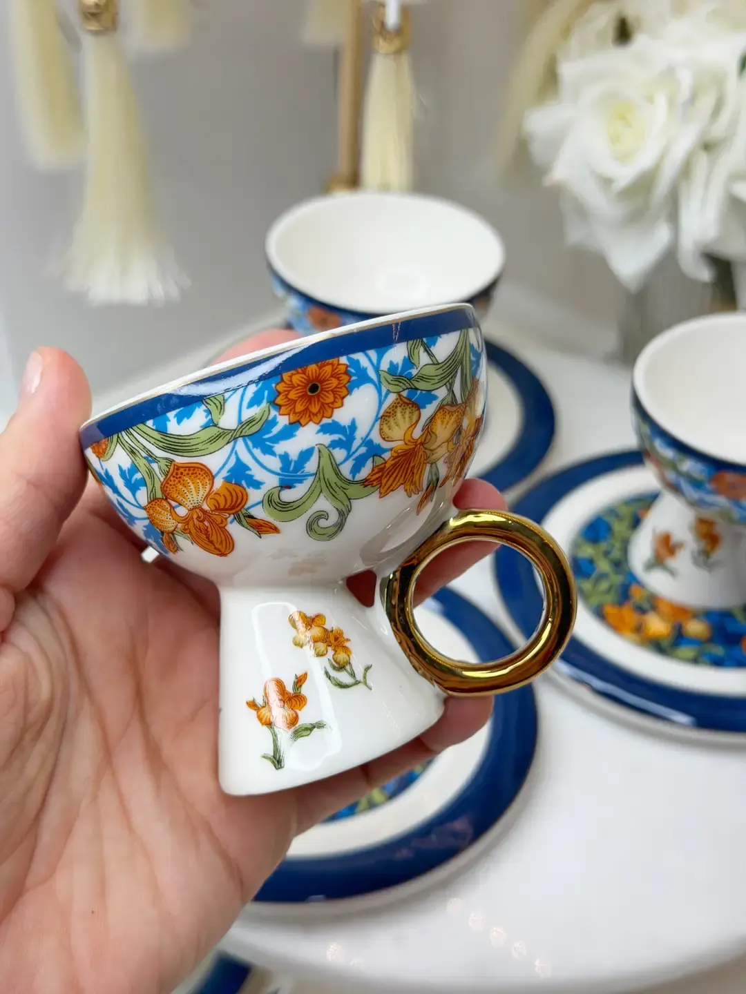 Marge 6 Kişilik Porselen Türk Kahvesi Fincanı (L) — görsel 4