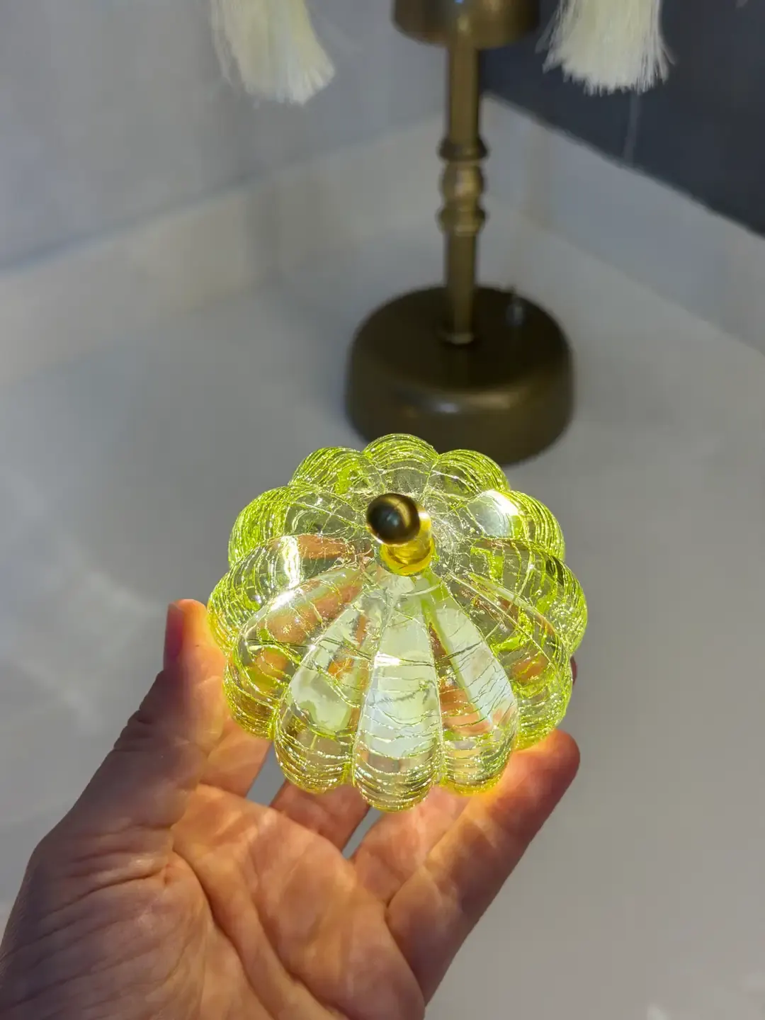 Mini Dekoratif Kabak Led Yeşil — görsel 3
