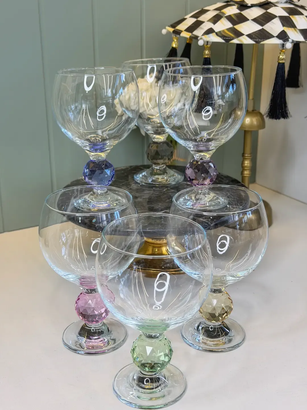6lı Kristal Ayaklı Cup / Kase