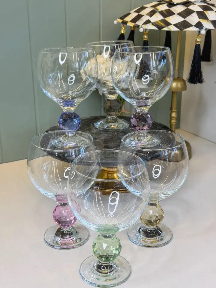 6lı Kristal Ayaklı Cup / Kase