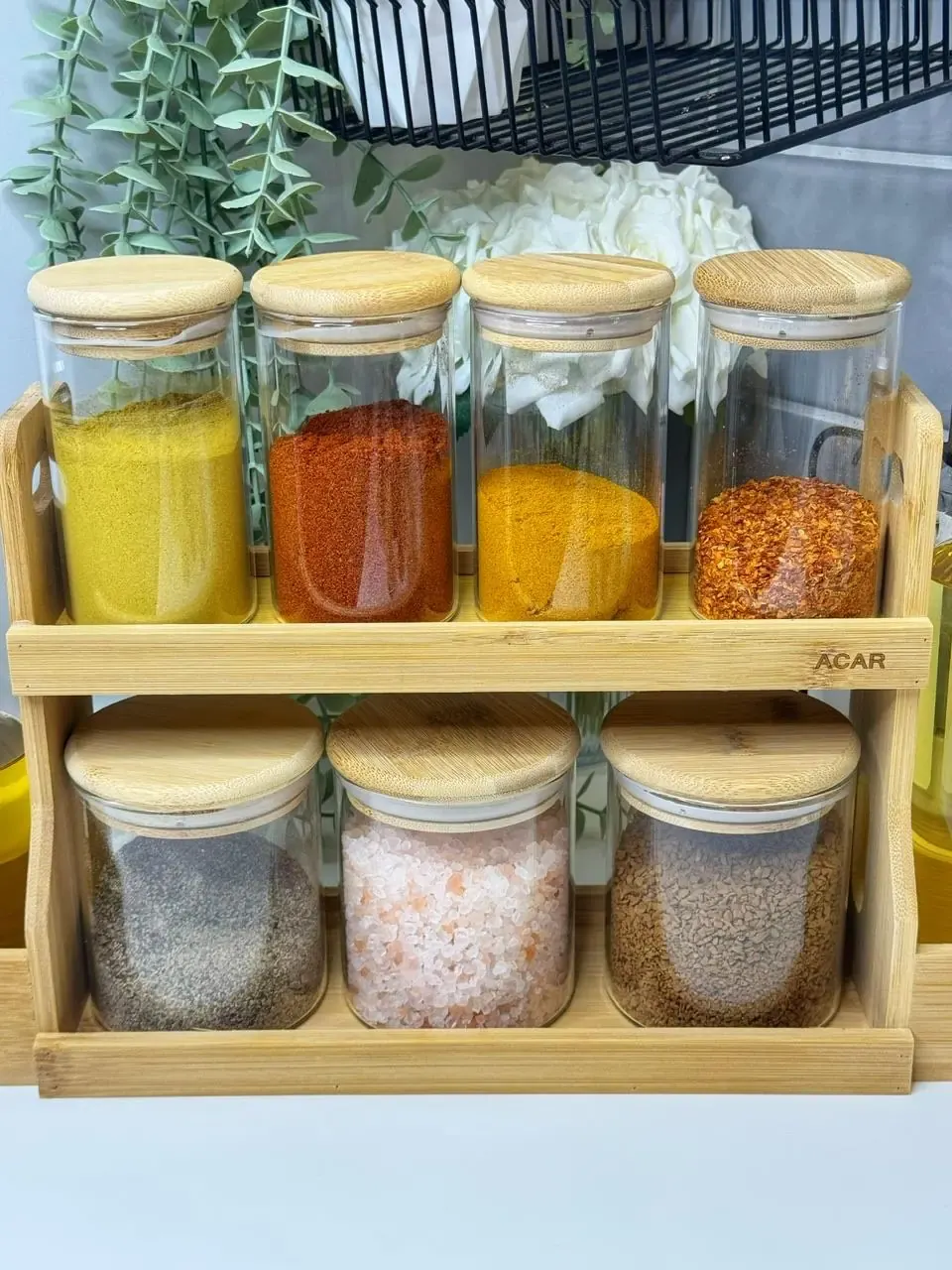 Lattas Tezgah Üzeri Baharatlık / Yağdanlık Set — görsel 3