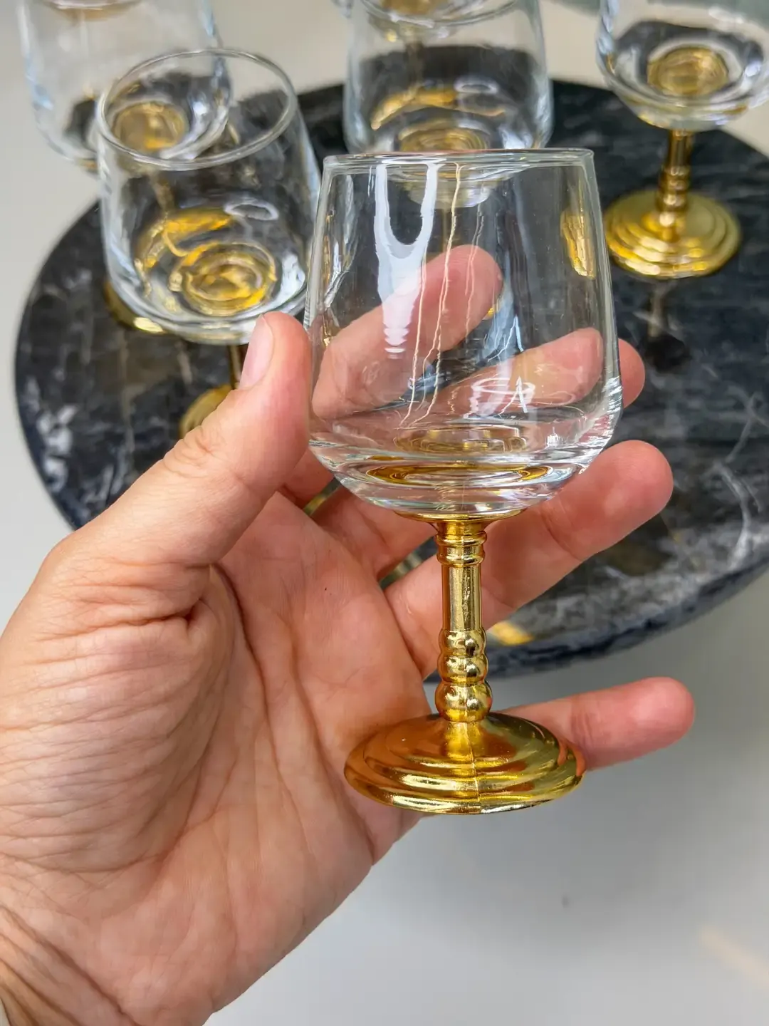 Lavia 6 Kişilik Döküm Ayaklı Kahve Yanı Su Bardağı — görsel 2