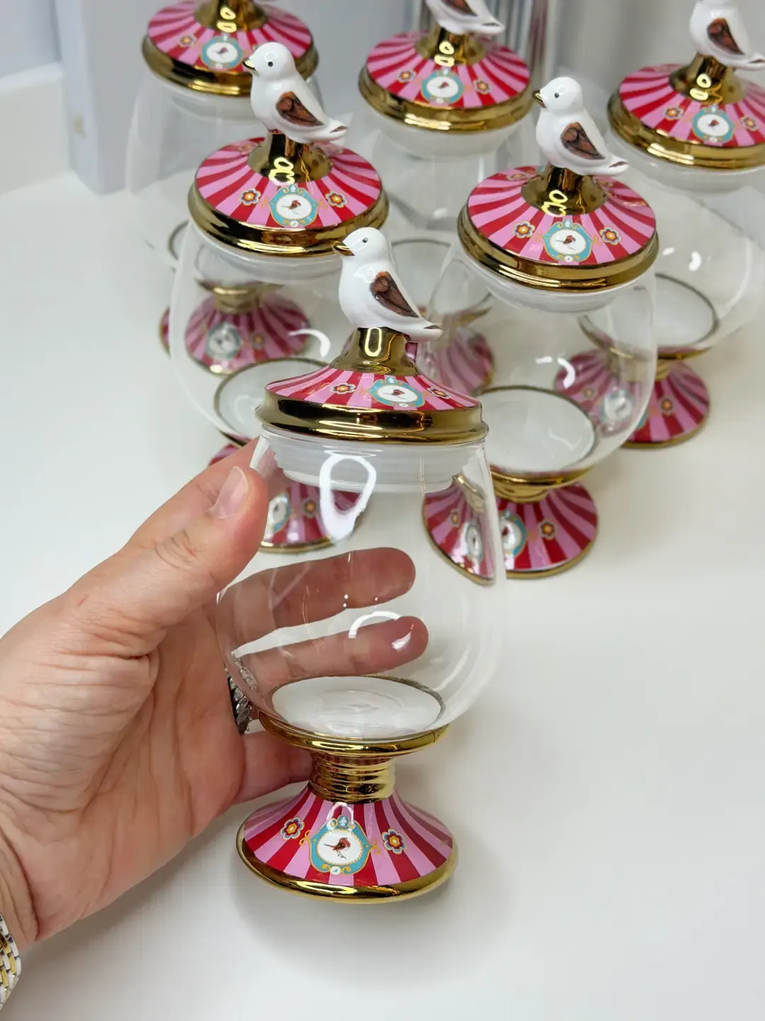 Lenora 6lı Kavanoz Set Şekerlik/Baharatlık — görsel 3