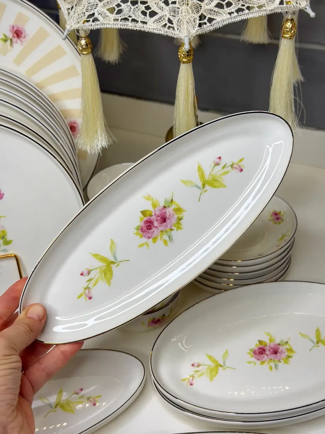 Parsha 25 Parça 6 Kişilik Porselen Kahvaltı Takımı — görsel 4