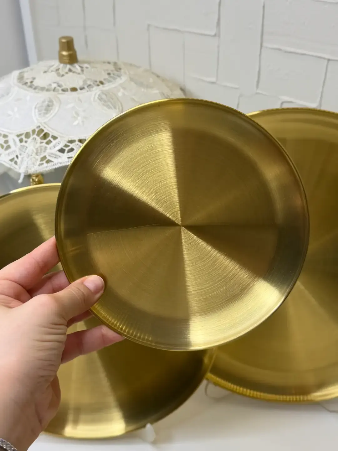 17 cm Gold Tatlı Tabağı