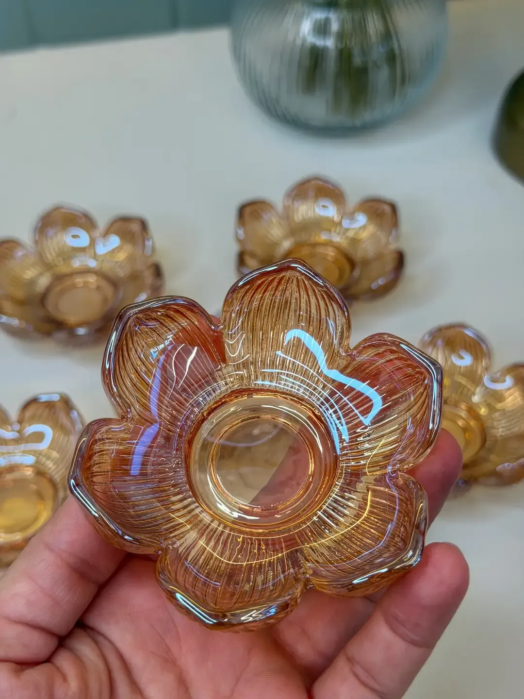 Papatya 6lı Gold Cam Drajelik / Çerezlik — görsel 3