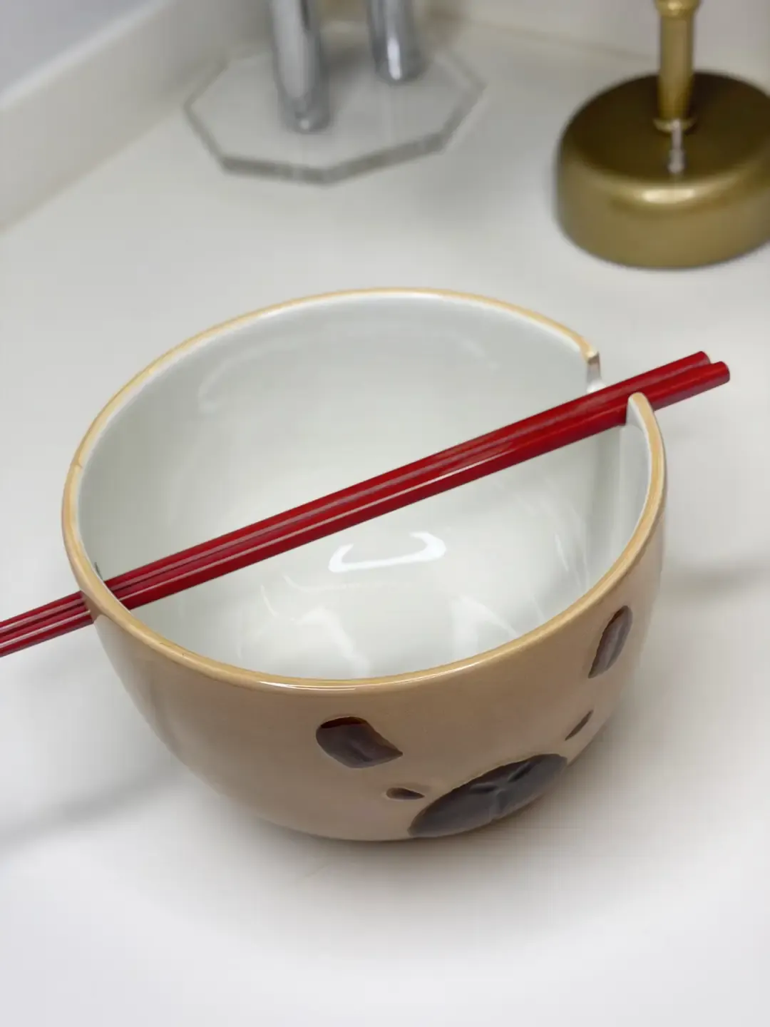Ayı Figürlü Porselen Noodle Kasesi — görsel 2