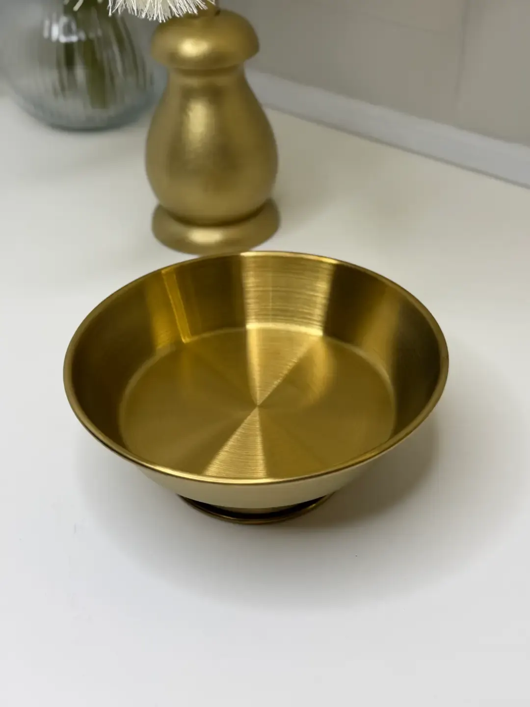 Gold Ayaklı Orta Boy Yuvarlak Sunum
