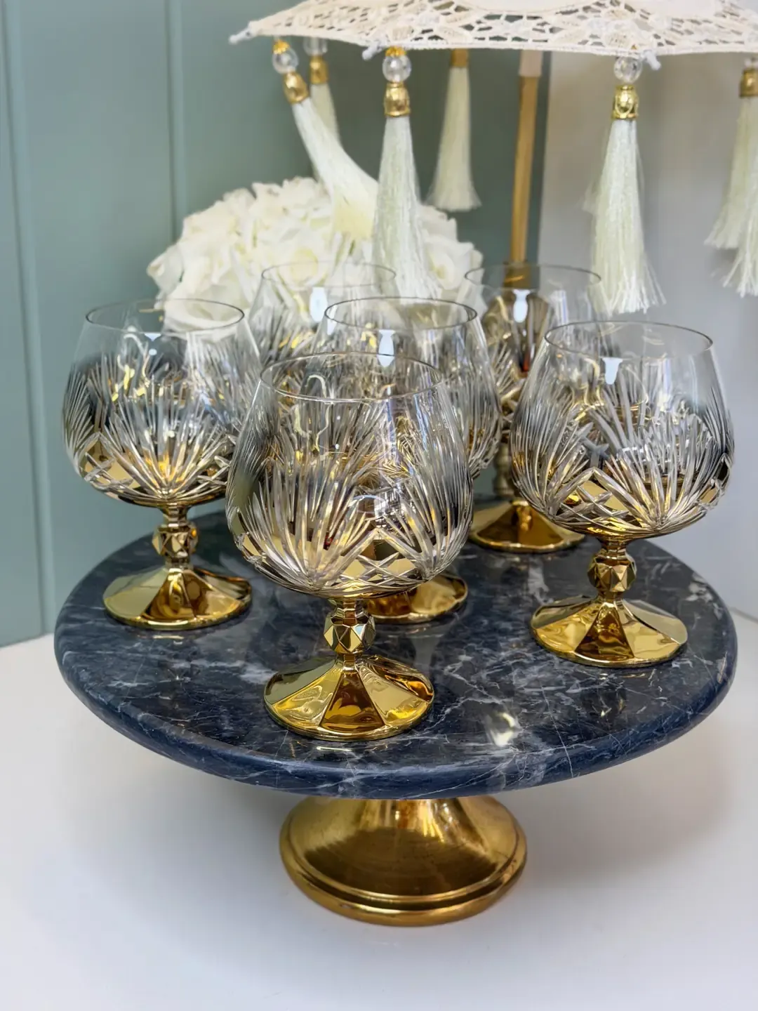 6lı Luxury Meşrubat & Su Bardağı — görsel 2